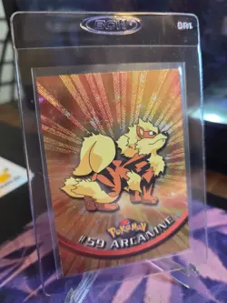 2000 Topps Chrome Pokemon TV Animation Edition Arcanine #59 Super MINT! Crispy! - Image 2
