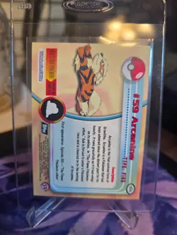 2000 Topps Chrome Pokemon TV Animation Edition Arcanine #59 Super MINT! Crispy! - Image 4