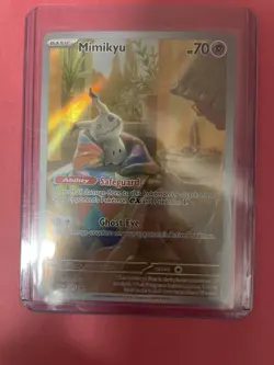 Pokemon TCG Mimikyu 075 SVP Scarlet & Violet Promo Holo Safeguard EN - Image 1
