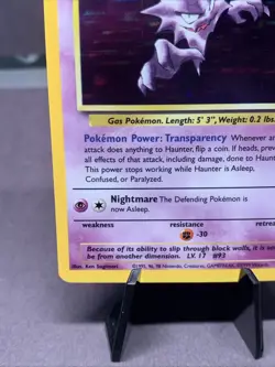 Pokemon TCG Haunter 6/62 Holo Rare Fossil Unlimited 1999 WOTC VTG NM - Image 5
