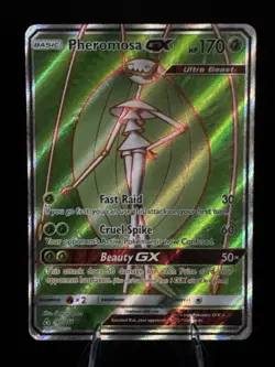 Pheromosa GX (Full Art) 140/156 Sm-Ultra Prism Holo Pokemon - Image 1