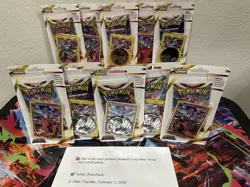 10x Pokemon Astral Radiance 1-Pack Blister w Toxel & Oricorio Promo, New, Sealed - Image 1