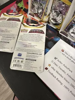 10x Pokemon Astral Radiance 1-Pack Blister w Toxel & Oricorio Promo, New, Sealed - Image 2
