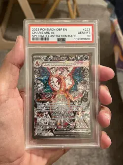 Pokemon Charizard ex 223/197 Obsidian Flames Special Illustration PSA 10 - Image 1