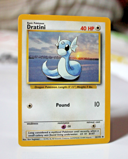 Pokemon TCG Dratini Base Set 26/102 Regular Unlimited Uncommon - Image 1