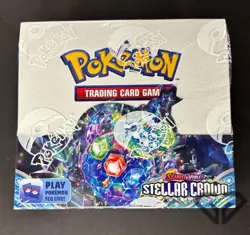 Pokemon TCG Scarlet & Violet Stellar Crown Booster Box - 36 Packs Sealed - Image 1