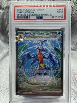 2023 POKEMON PAR EN-PARADOX RIFT SPECIAL ILLUSTRATION RARE GARCHOMP EX PSA 9 - Image 1