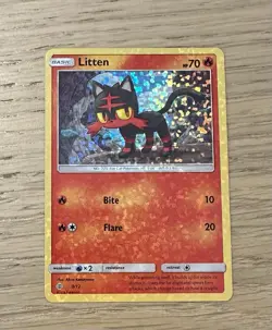 Pokemon - Litten - 3/12 - McDonald's 2017 - Promo holo LP - Image 1