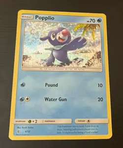 Popplio - 4/12 - Holo - Pokemon McDonald's Promo 2017 - LP - Image 1