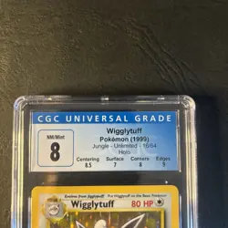 Wigglytuff 16/64 NM M Jungle Rare Holo - Pokemon TCG - CGC Grade 8 Near Mint - Image 3
