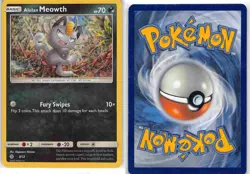 Alolan Meowth 8/12 McDonald's Collection 2017 Pokemon LP - Image 3