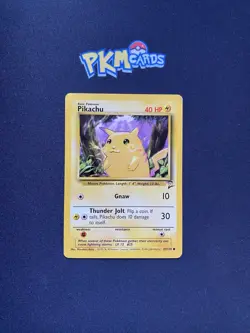 Pokemon TCG Pikachu Base Set 2 87/130 Regular MP. - Image 1