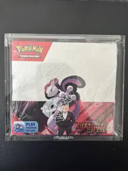 Pokemon Destined Rivals Booster Box Sealed with Acrylic Case - Image 1