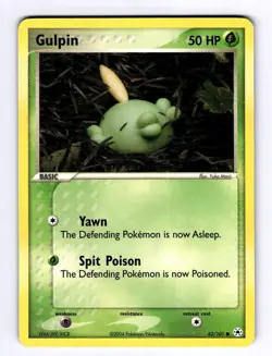 Gulpin Hidden Legends #62 (2004) Common LP Pokemon - Image 1
