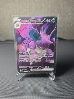 Team Rocket's Nidoking EX 216/182 Full Art Destined Rivals - Pokemon TCG NM - Image 1