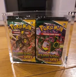 Evolving Skies Booster Packs x36 In Acrylic Box New & Sealed Pokemon TCG - Image 1