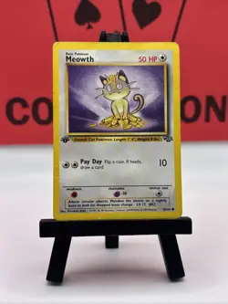 Meowth 56/64 Jungle WOTC 1st Edition Pokemon TCG Regular Common 1999 MP - Image 2