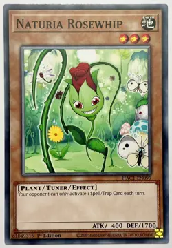 HAC1-EN099 Naturia Rosewhip - Common 1st Edition Near Mint YuGiOh Card - Image 1