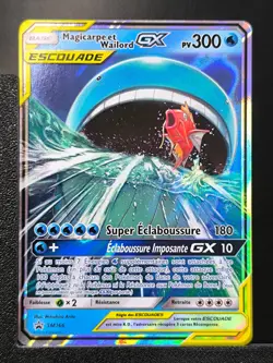 Carte Pokemon Magicarpe & Wailord GX SM166 FR Promo Soleil Et Lune Escouade - Image 1