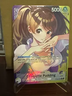 One Piece TCG Charlotte Pudding OP08-058 Alt Art Leader Two Legends English NM/M - Image 1