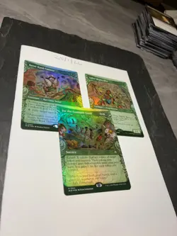 Magic the Gathering MTG Assorted Green x3 Rare Showcase FOIL Cards NM/M - Image 5
