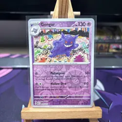 Pokemon Card Gengar Pokemon 151 Reverse Holo Rare 094/165 Near Mint - Image 1