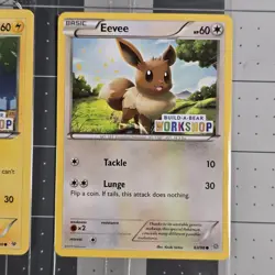 Pokemon Sealed Build A Bear Promo Eevee And Pikachu 63/98 20/108 Cards - Image 3