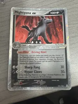 Mightyena ex 101/110 Pokemon 2006 Holon Phantoms Holo Rare - Image 1