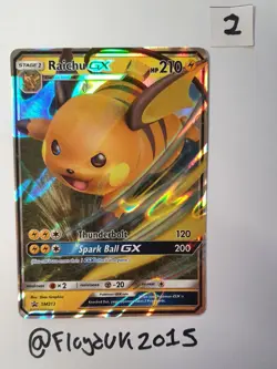 Raichu GX SM213 Black Star Promo Holo Card Pokemon TCG - Image 1