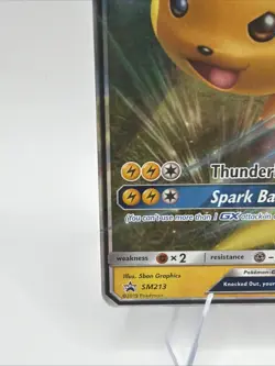 Raichu GX SM213 Pokemon TCG Hidden Fates Black Star Promo - Image 4