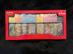 Pokemon TCG Prismatic Evolutions 8 Mini-Tin Bundle w/ Promo Cards COSTCO SEALED - Image 1