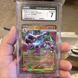 Pokemon Mega Charizard X EX Holo M2: Inferno X 013/080 360HP CGC Card - Image 1