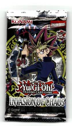 Yu-Gi-Oh Cards Invasion of Chaos (25th Anniversary) Sealed Booster Pack - Image 1