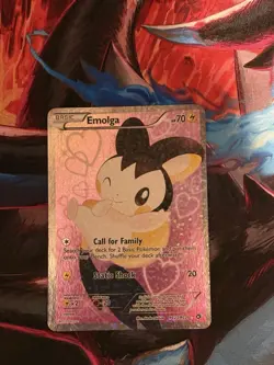 Pokemon TCG Emolga RC23/RC25 Full Art Ultra Rare Holo Card Legendary Treasures - Image 1