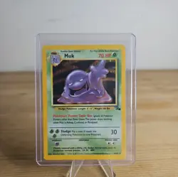 Muk 13/62 Fossil Holo Pokemon Card TCG - Image 1