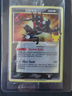 Greninja Gold Star SWSH144 Celebrations Black Star Promo Card Sealed Pokemon - Image 2