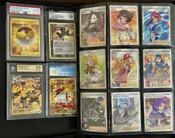 576 Pokemon Modern full art Holos 4 Graded cards a lot of GX,EX,Vsar,VMAX, - Image 1