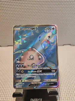 Pokemon Lapras GX Full Art Holo Ultra Rare Card 139/149 SM Base Set - Image 1