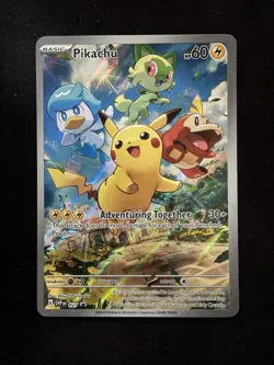 Scarlet & Violet Paldea Evolved Pikachu #27 SVP en Pikachu Promo Card - Image 1