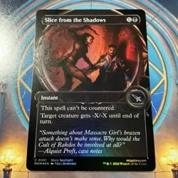 1x Slice from the Shadows Showcase Foil M/NM-Mint, English Murders at Karlov MTG - Image 1