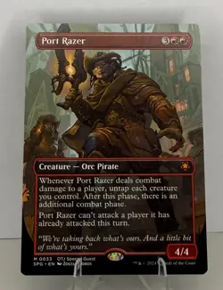 MTG SPG-0033 Port Razer (Borderless) - Special Guests Mythic Rare - Image 1