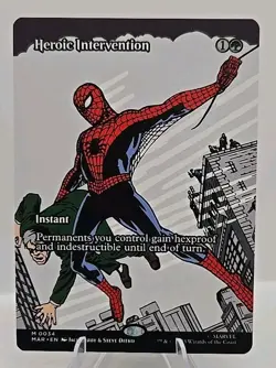 Heroic Intervention (Borderless) MTG Marvel Universe Eternal-Legal Regular - Image 1