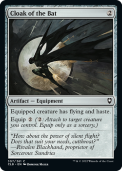 Cloak of the Bat - Commander Legends: Battle for Baldur's Gate #307/361 MTG Magi - Image 1