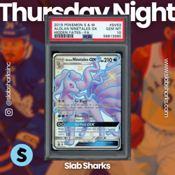 2019 POKEMON SM HIDDEN FATES #SV53/SV94 ALOLAN NINETALES GX SHINY VAULT PSA 10 - Image 1