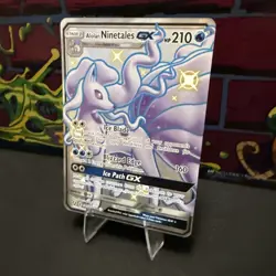 Pokemon Alolan Ninetales GX TCG Full Art SV53/SV94 Hidden Fates Shiny Vault - Image 3