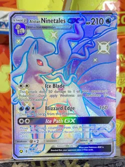 ✨Shiny Alolan Ninetales GX✨ Pokemon Hidden Fates: Shiny Vault SV53/SV94 MINT! - Image 1