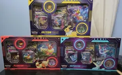 Pokemon Eeveelution Vmax Premium Collection Vaporeon Flareon Jolteon Set of 3 - Image 1