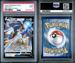 Pokemon TCG SWSH 2022 Brilliant Stars #122/172 ARCEUS V ULTRA RARE PSA 9 - Image 5