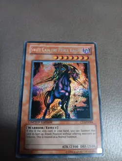 Yu-Gi-Oh! TCG Swift Gaia the Fierce Knight Secret Rare Limited Edition CT1-EN004 - Image 1