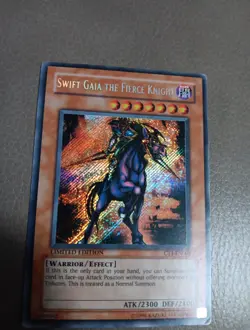Yu-Gi-Oh! TCG Swift Gaia the Fierce Knight Secret Rare Limited Edition CT1-EN004 - Image 2